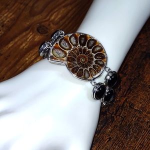 Ammonite Fossil Bracelet